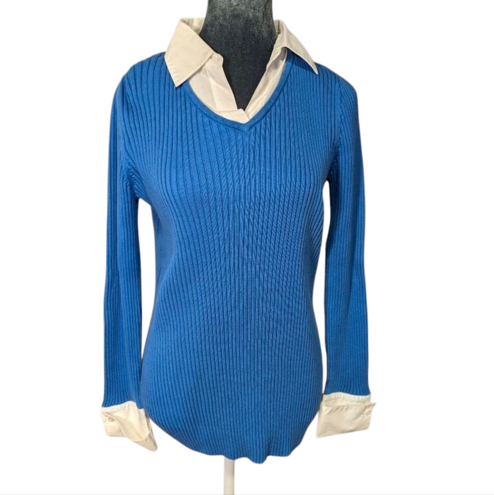 Induetime Maternity Blue Sweater Size Small